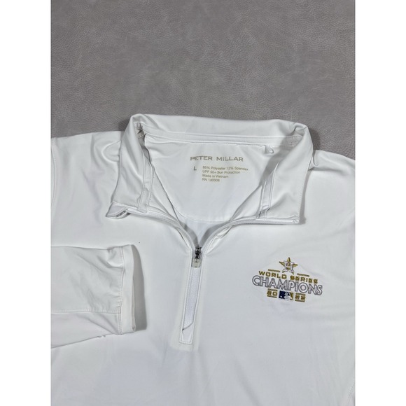 Peter Millar Tops - Womens Houston Astros Peter Millar Size Large Quarter Zip Pullover World Series
